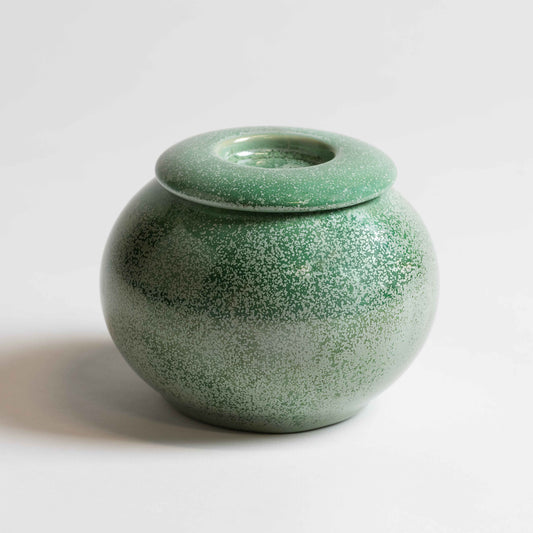 Tea Light Memorial Urn-Speckled Sage